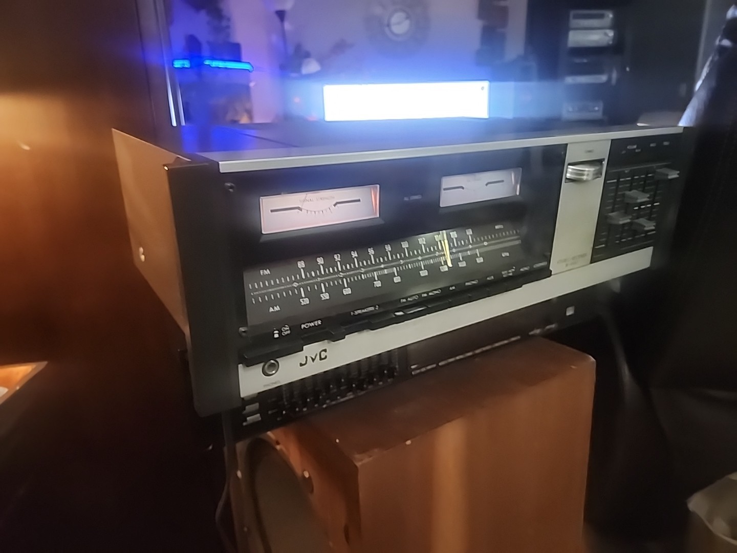 Vintage 70's JVC JR-S100 Stereo Receiver Just Serviced, Great Beautiful Lights