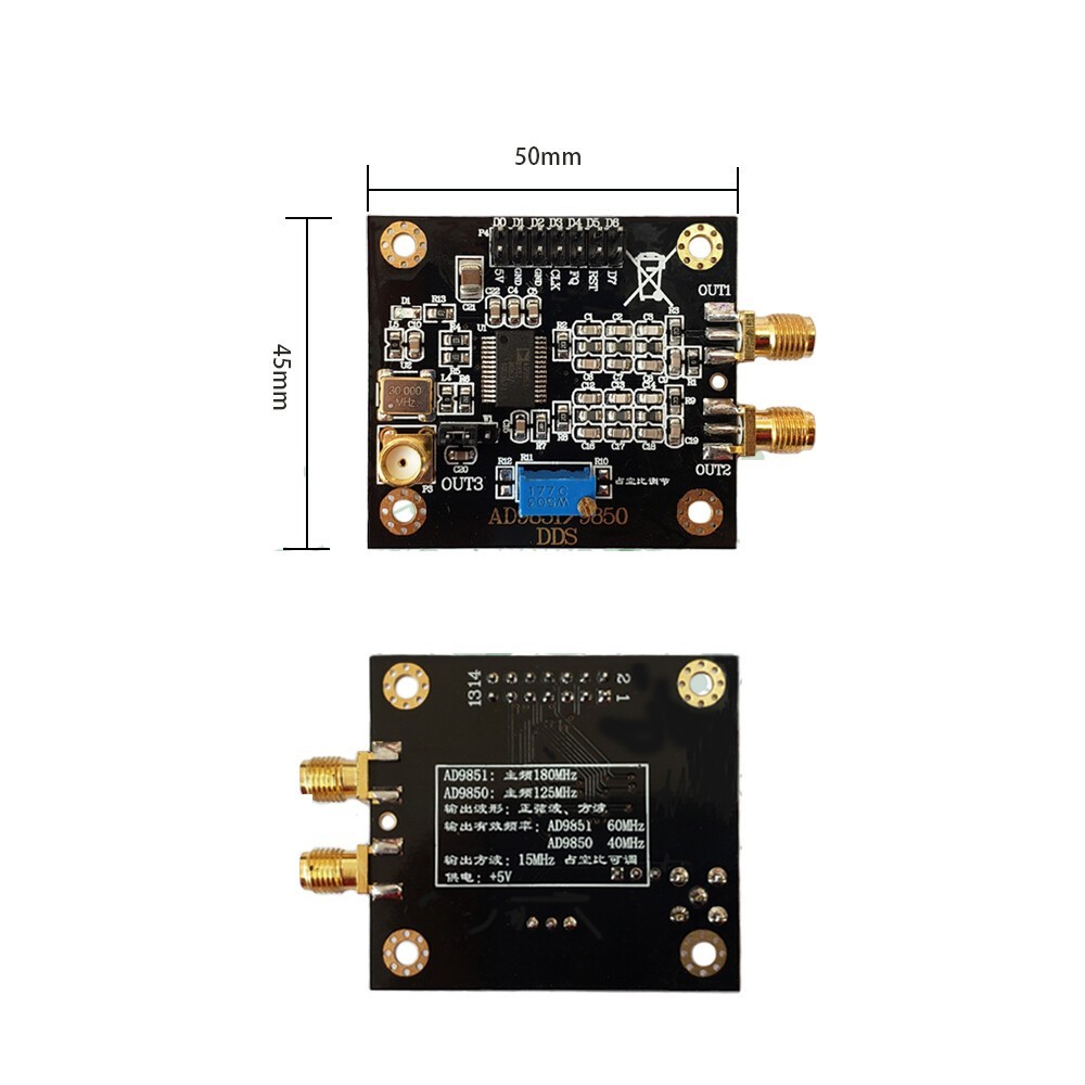 AD9851 DDS Function Signal Generator Sending Module For AD9850 Reduced Edition
