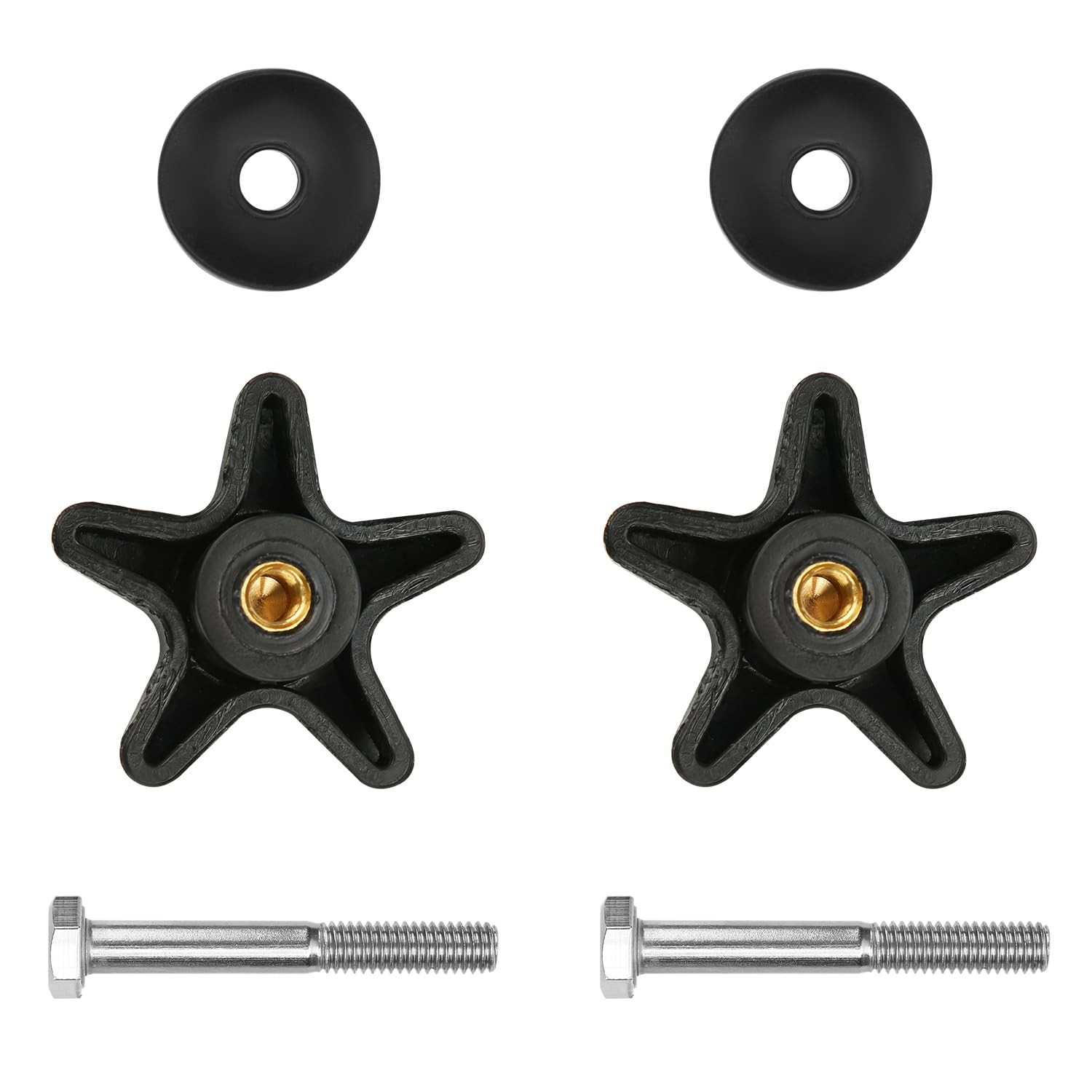 2 Sets Rollator Walker Replacement Knobs, Comfortable Replacement Arm Adjustm...