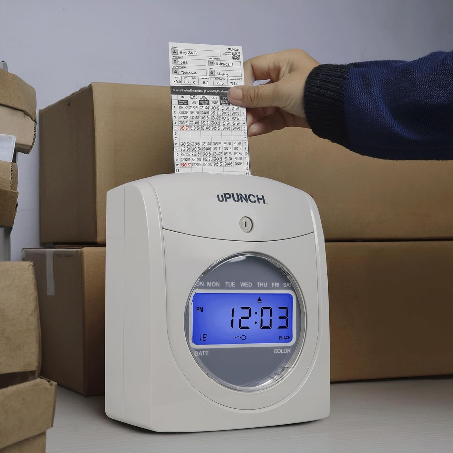 100 Upunch Time Cards - Accurate & Reliable Payroll Solution for Businesses