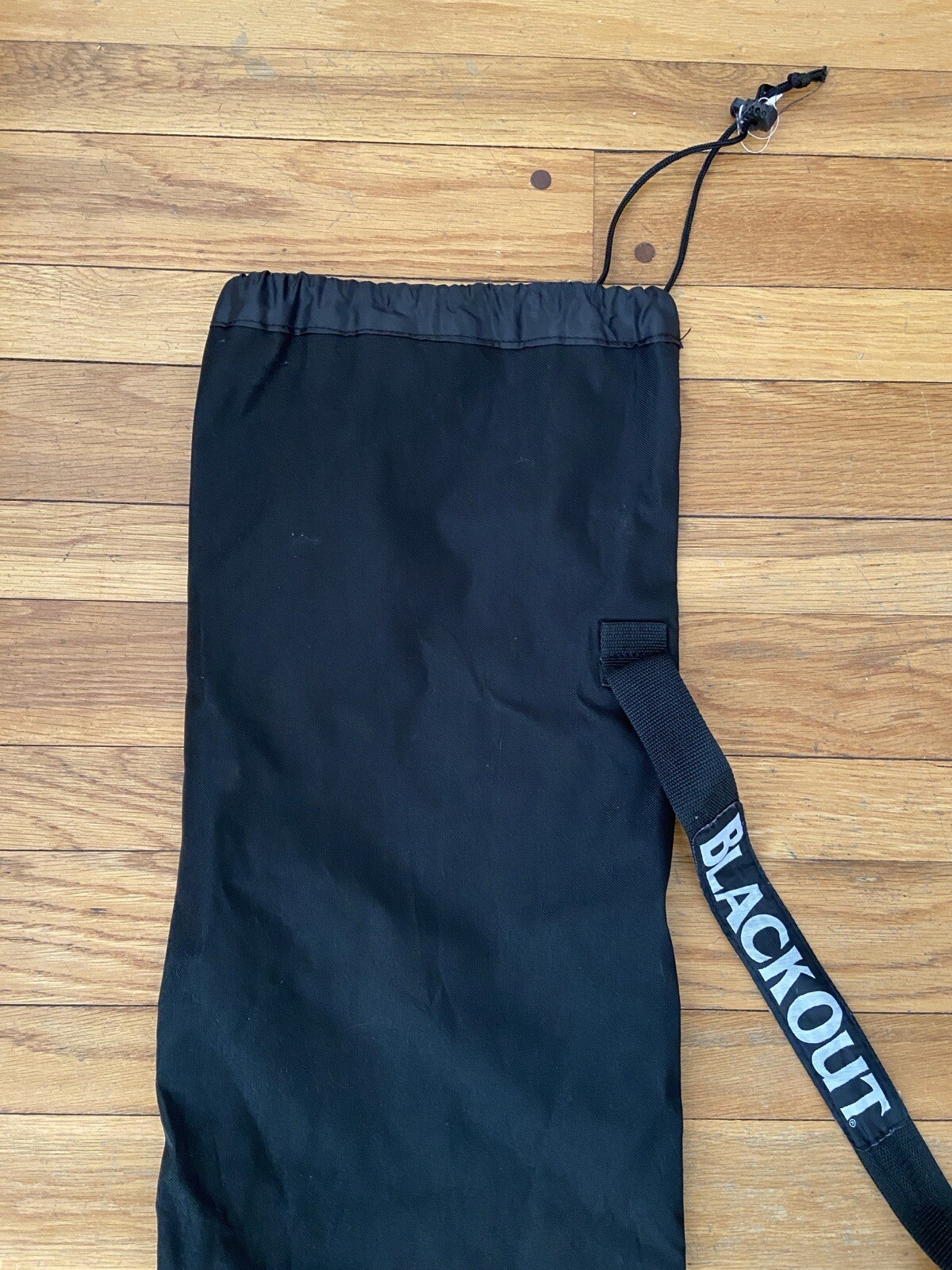Blackout Black Drawstring Bag Multi use Storage Canvas