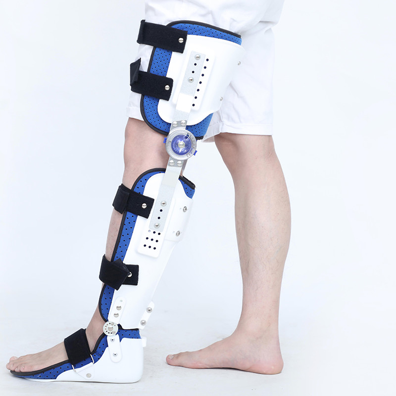 LEFT foot-Adjustable orthopedic KAFO Knee Ankle Foot Support Brace Universal