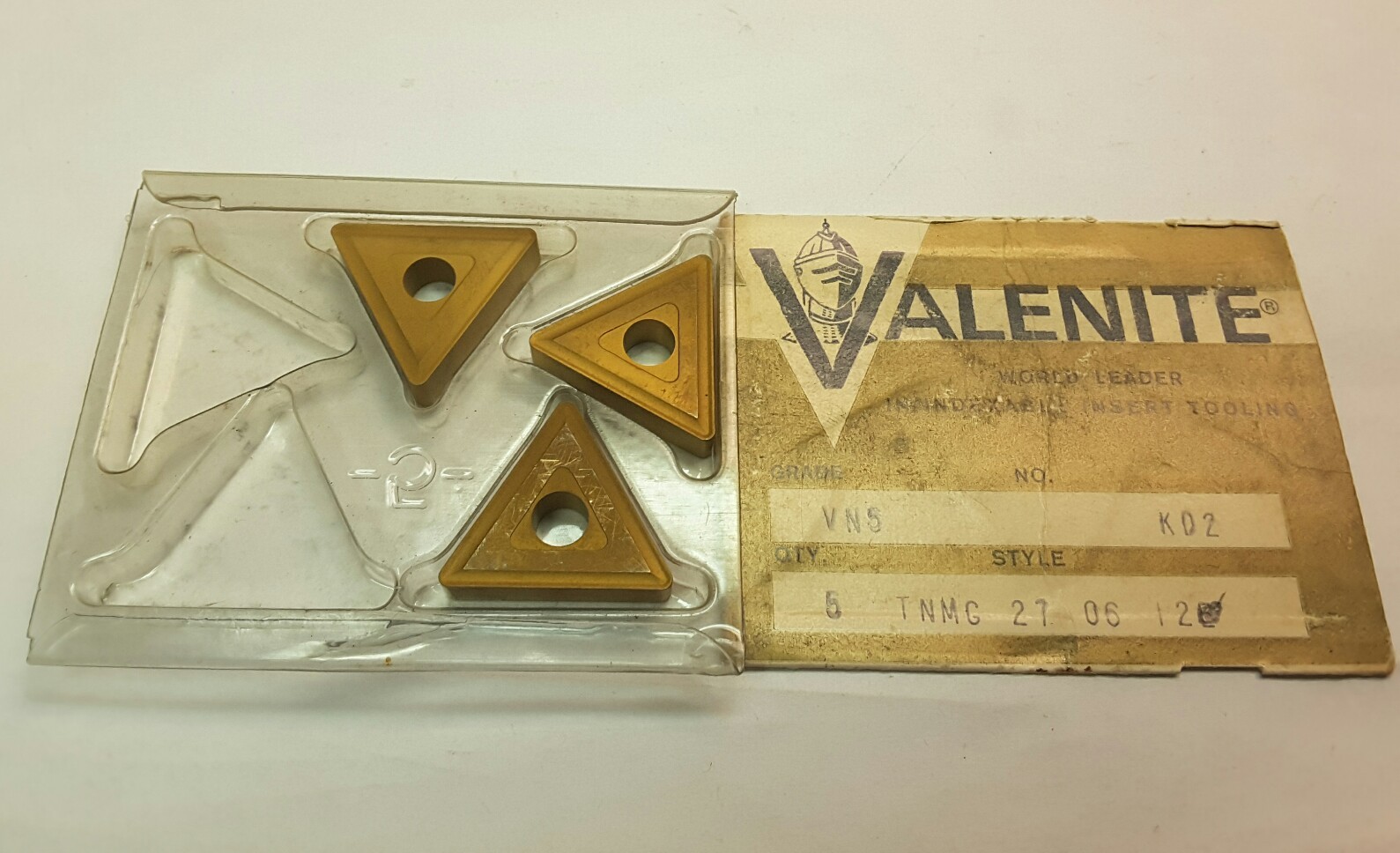 VALENITE TNMG 27 06 12  VN5  CARBIDE INSERTS, 3 PCS