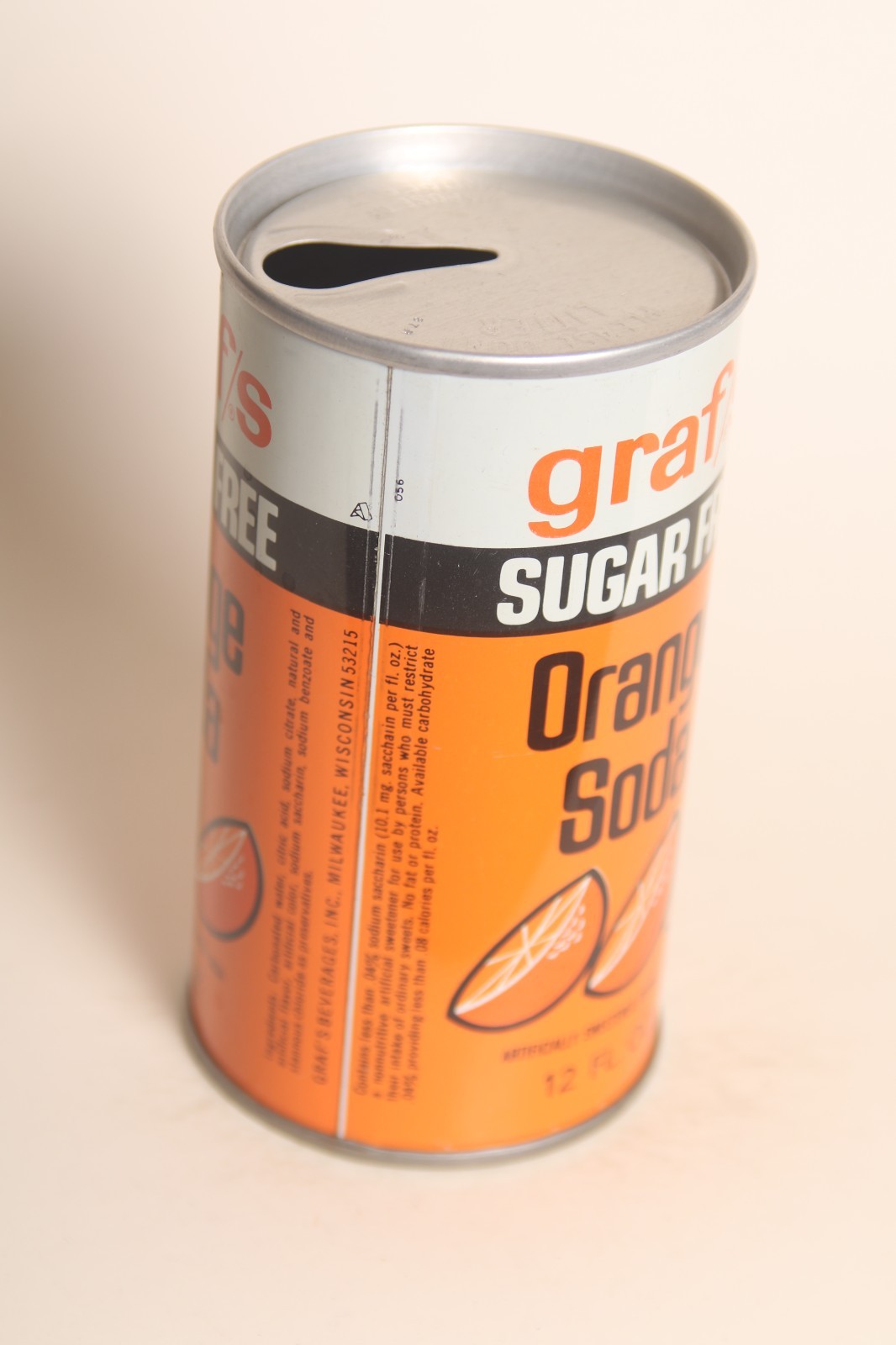 Graf/s Sugar Free Orange soda can
