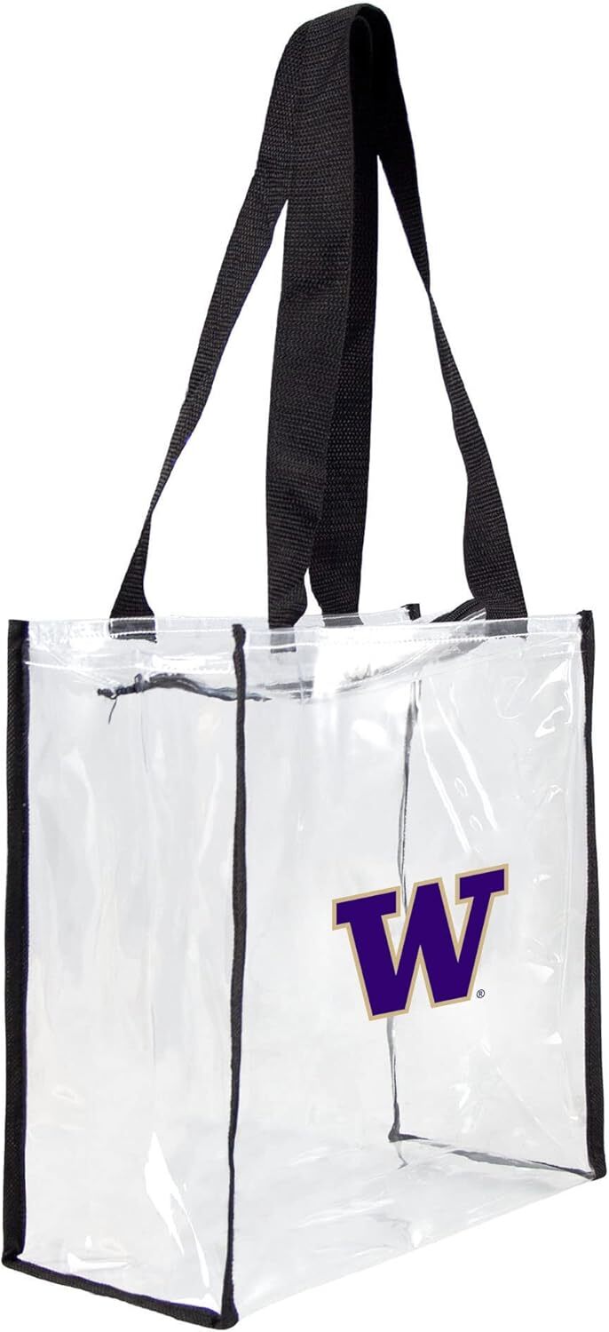 Littlearth Clear Square Stadium Tote 11.5" x 5.5" x 11.5",