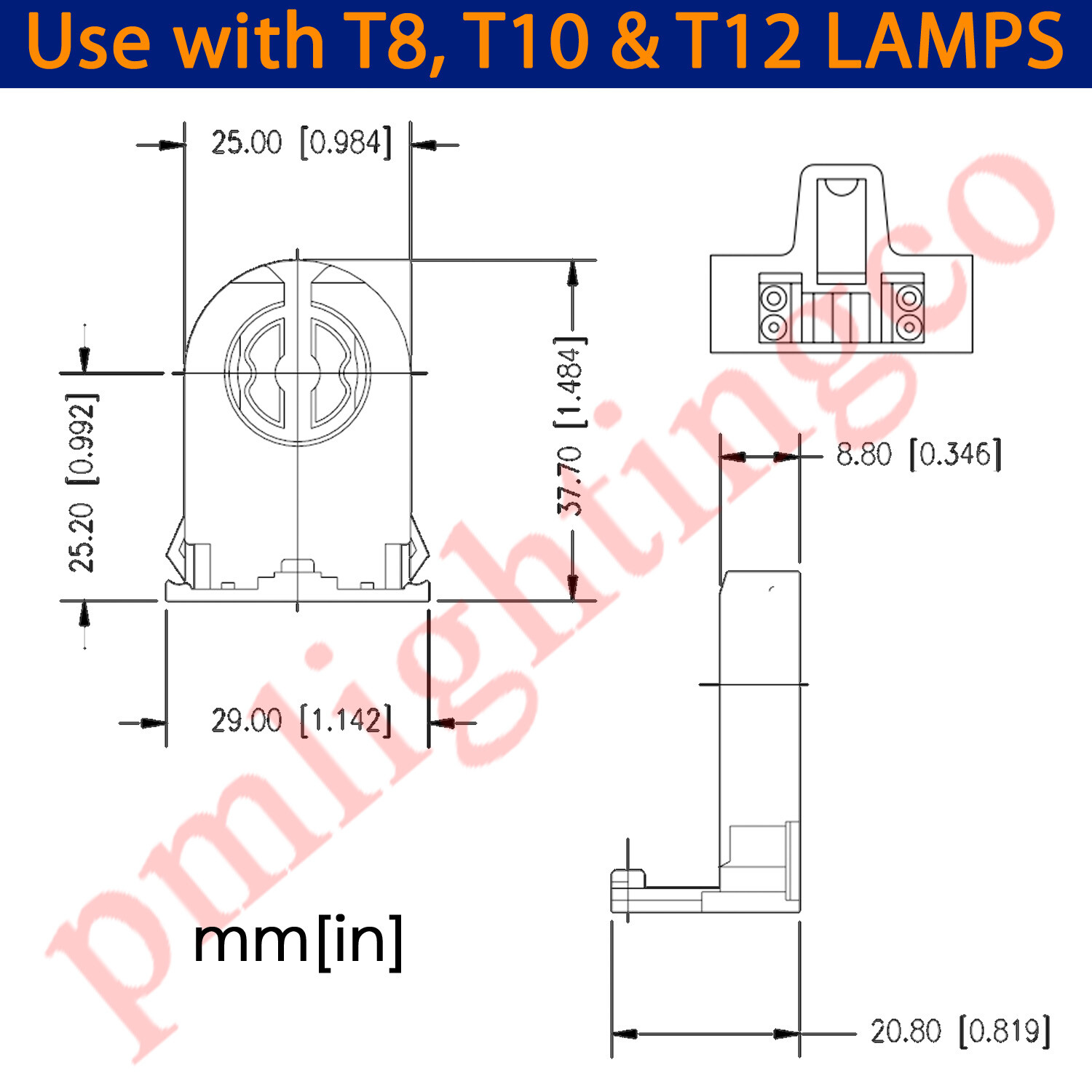 💥WHOLESALE💥TOMBSTONE LED FLUORESCENT LIGHT SOCKET END BASE 1802