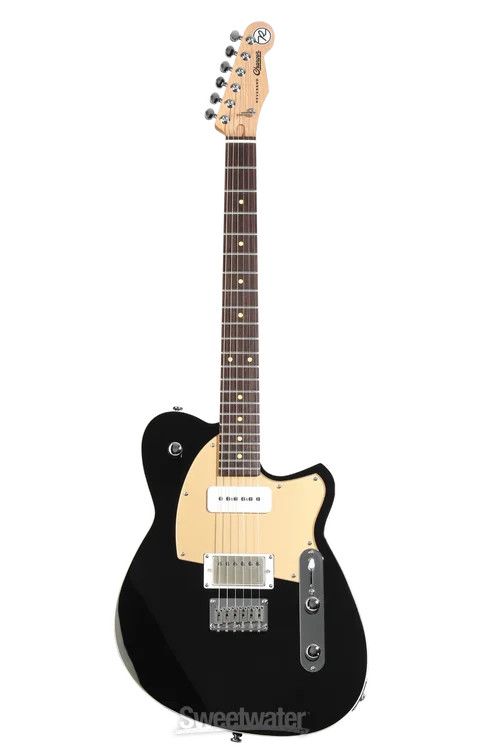 Reverend Charger H90 Electric Guitar - Midnight Black, Rosewood Fingerboard