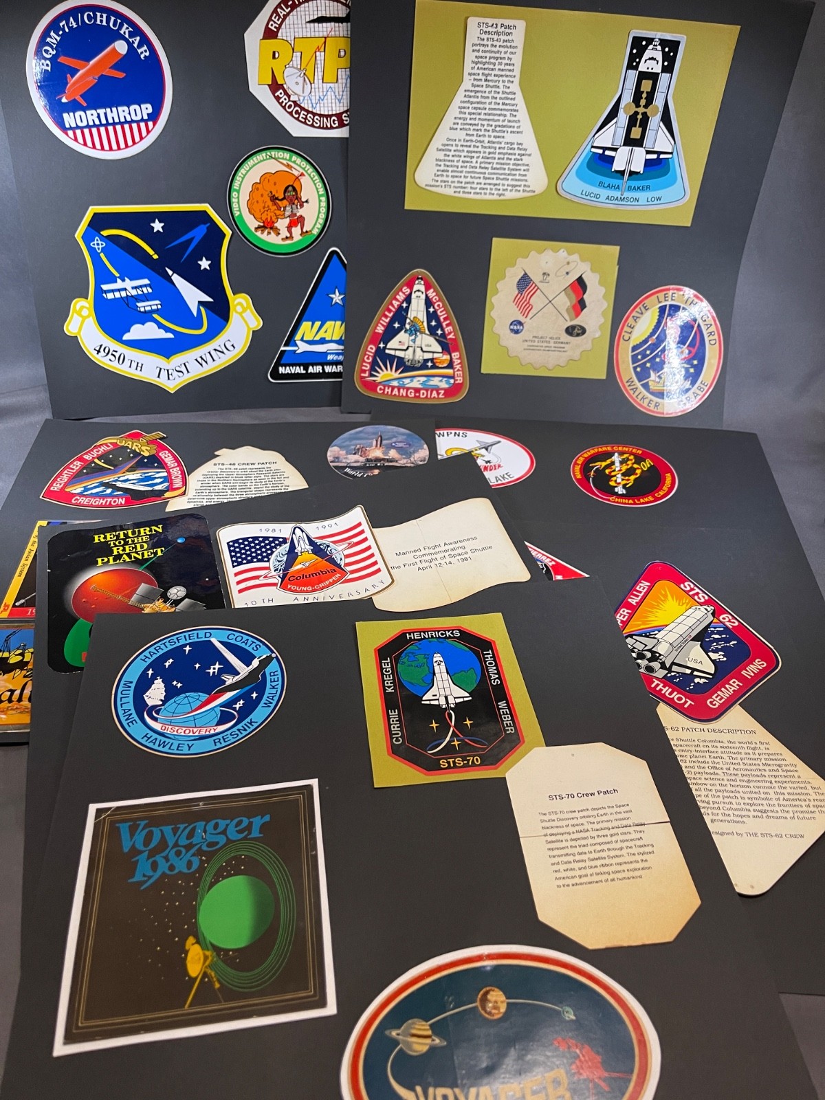 NASA Space, ESA, NAWS Lots of STS Shuttle Stickers Lot Of 100+ others