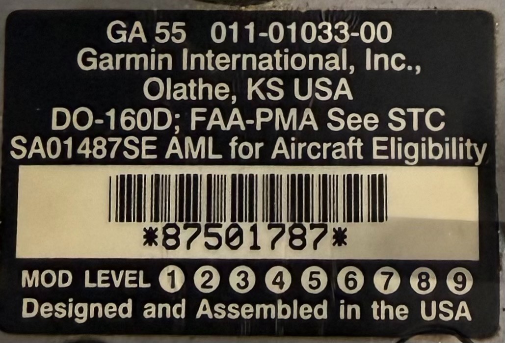 Antenna GA55 011-01033-00 Removed Working