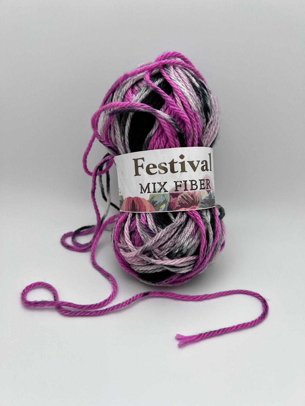 Festival Mix Fiber, PolyesterAcrylic, 2.0 OZ, Multi-Color