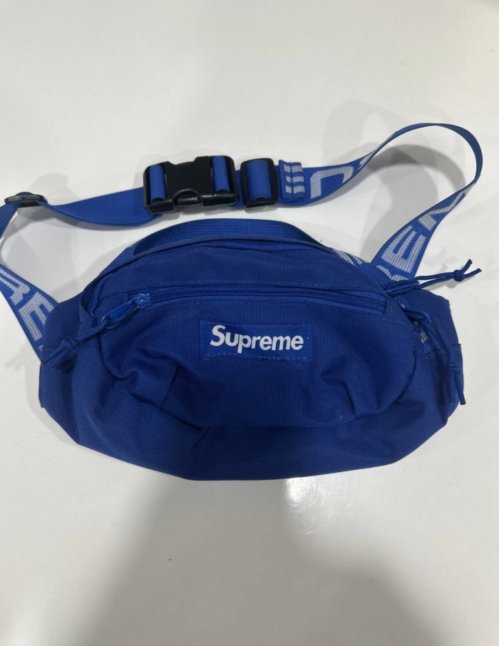 Supreme Waist Bag SS18 Royal Blue Cordura Crossbody Belt Bag Fanny Pack NWT