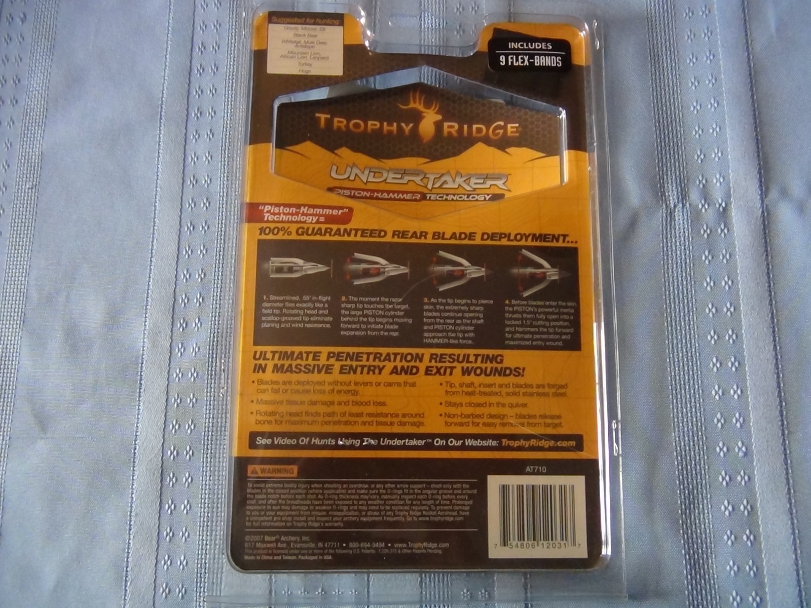 Rocket Arrowheads 3 Broadheads - Bear Archery Products New In Package
