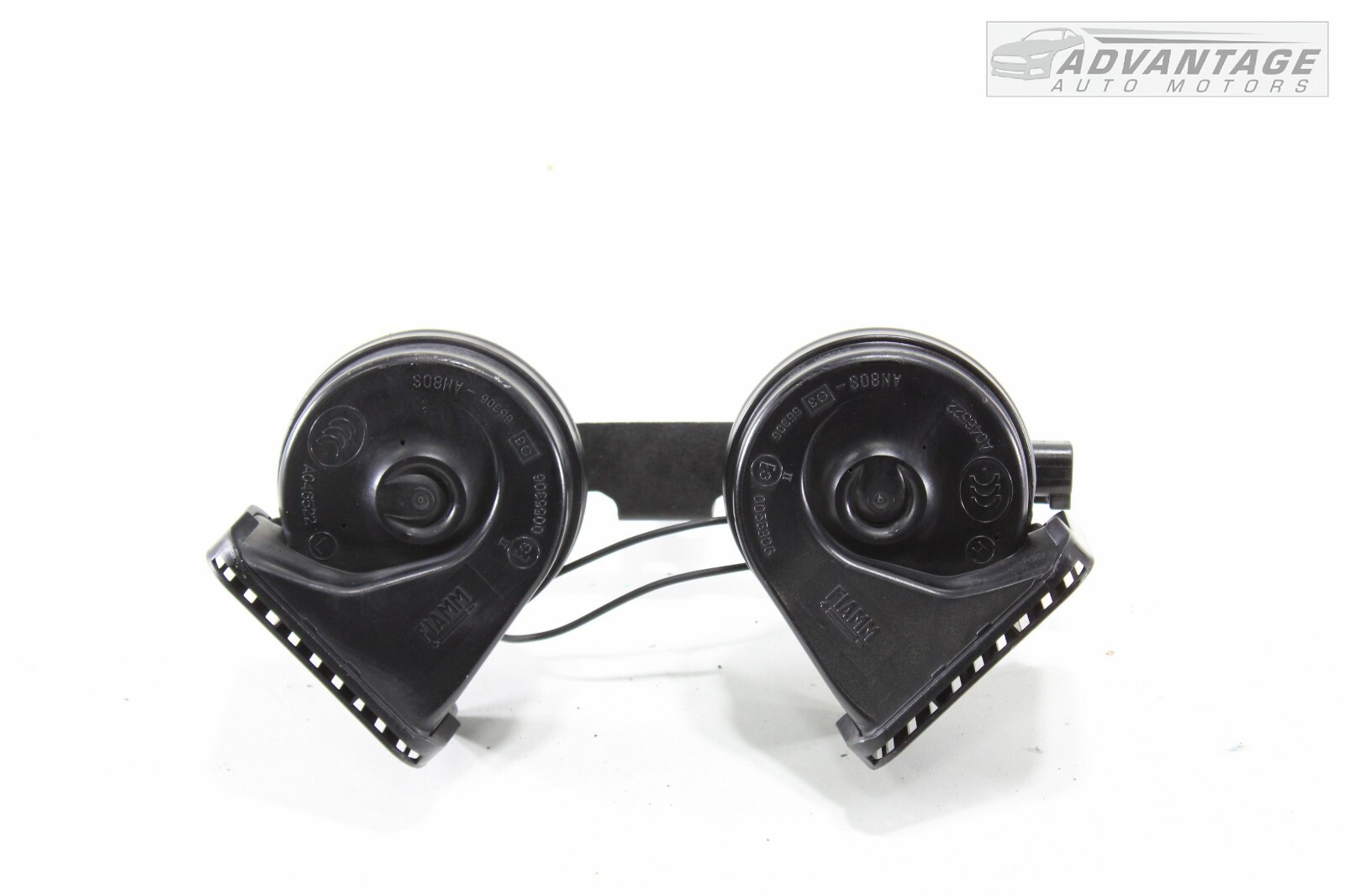 2010-2015 JAGUAR XJL XJ AWD FRONT HIGH & LOW NOTE SIGNAL HORN SET W/ BRACKET OEM