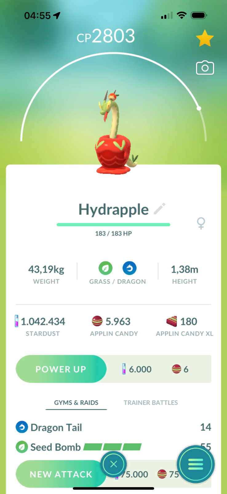 Hydrapple - Dipplin (Applin Evolution) - Tr-de 20k stardust