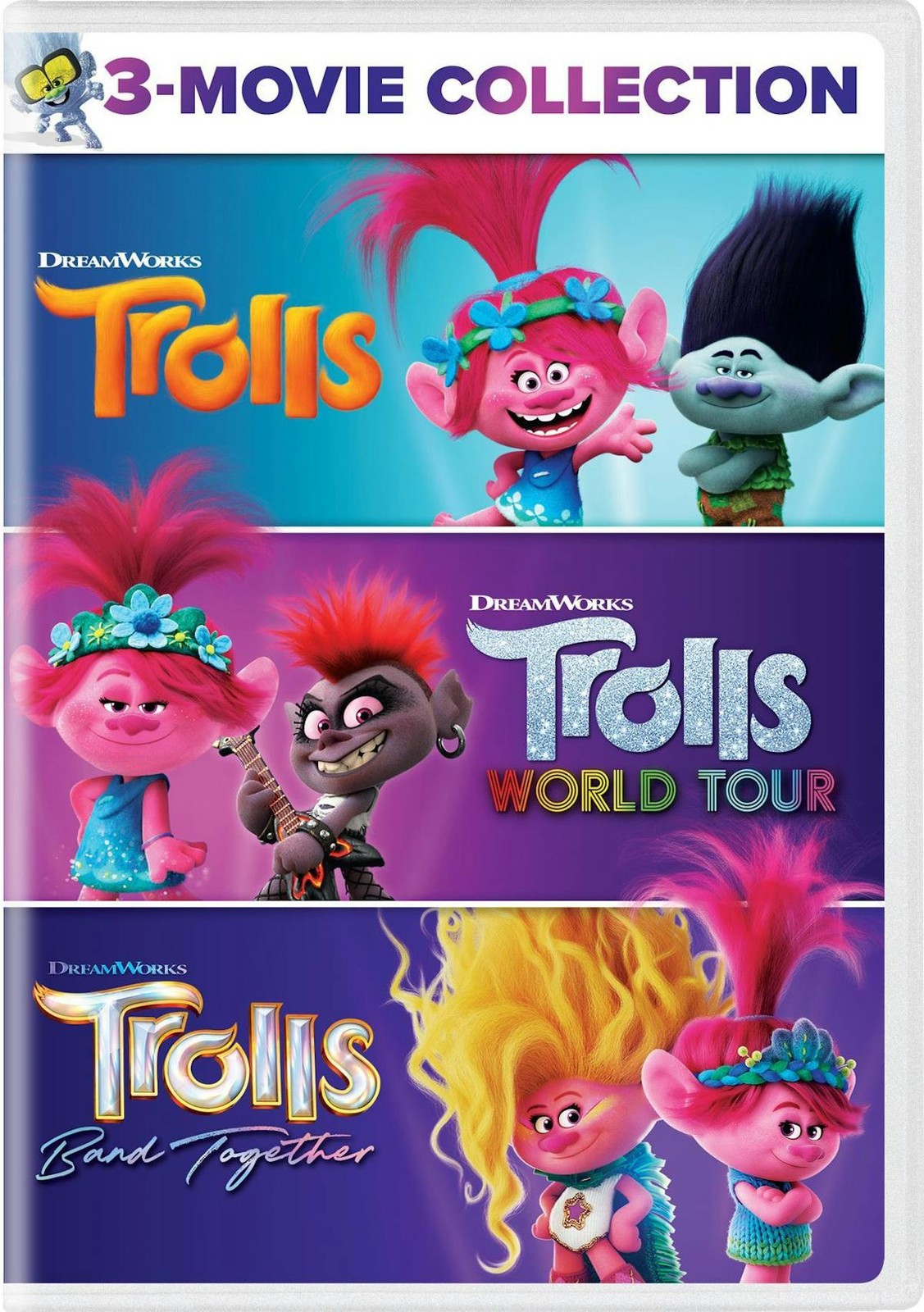 Trolls 3-movie Collection DVD NEW