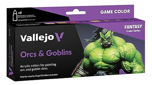 Vallejo 18ml Bottle Fantasy Orcs amp; Goblins Game Color (8 Colors) - Hobby