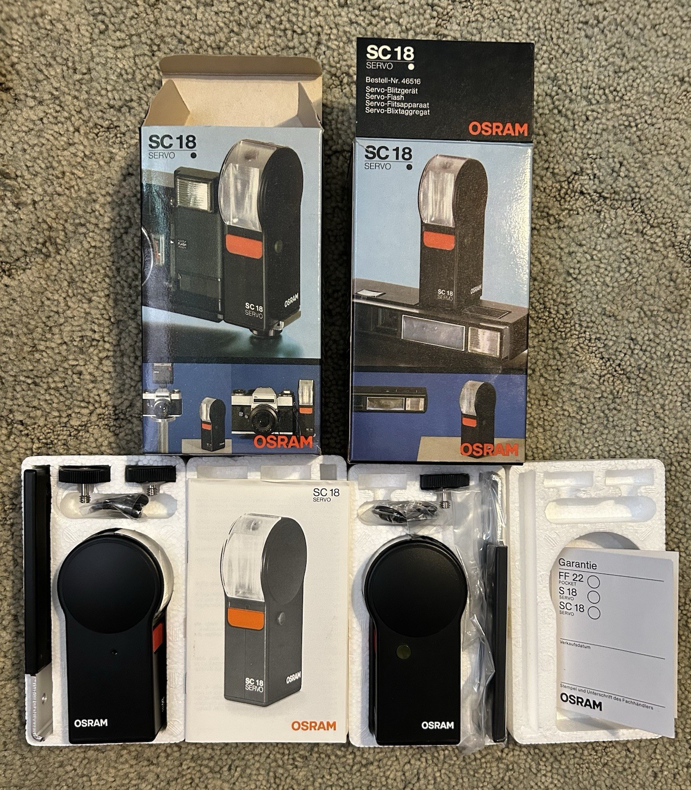 Osram SC18 Servo Flash Lot Of 2