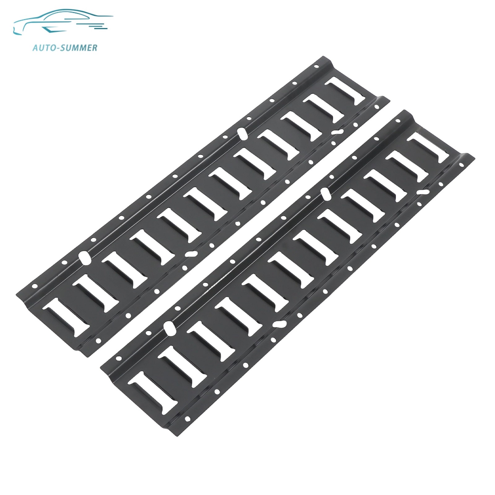 2' E Track Tie Down Enclosed Trailer 6 Pack Secure Cargo Heavy Loads Black New