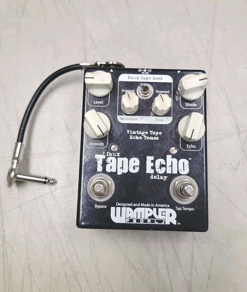 Wampler Faux Tape Echo  Analog Tape Echo Delay Guitar Effects Pedal