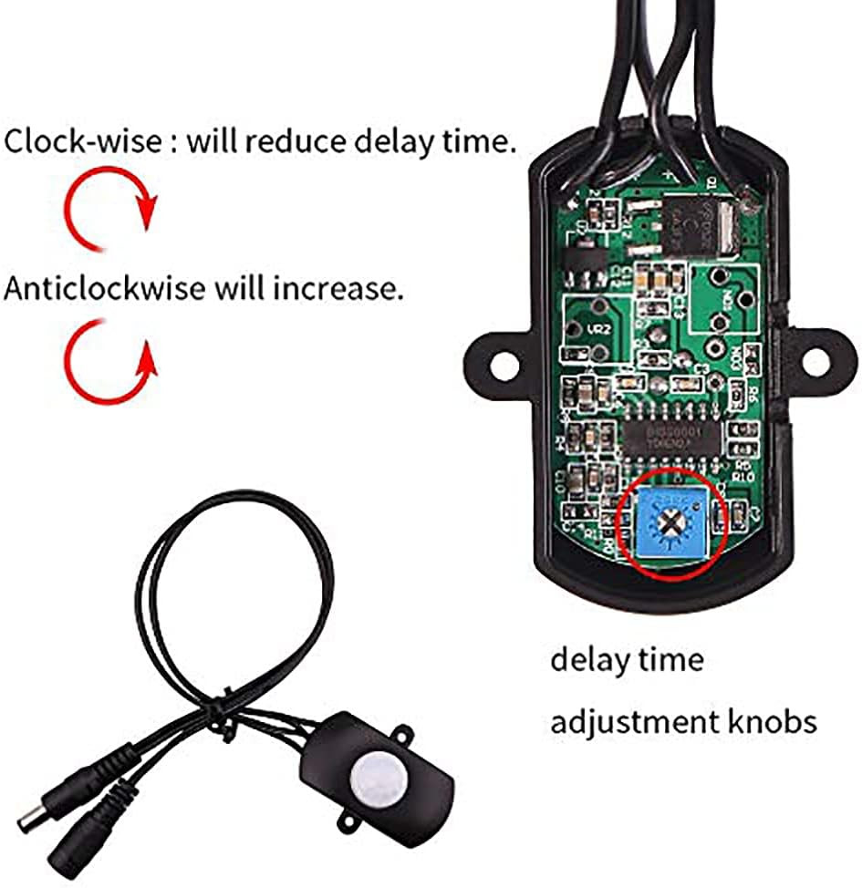 Automatic Mini 5A PIR Infrared Motion Sensor Detector Switch for LED Strip Light