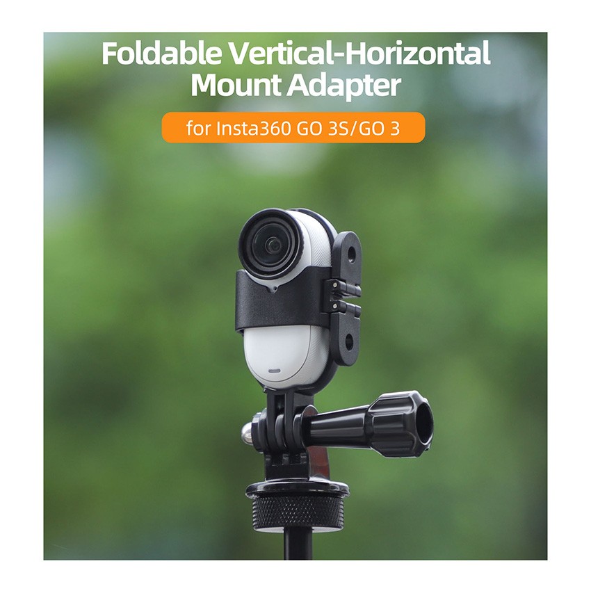 Plastic Foldable Vertical-Horizontal Mount Adapter for Insta360 GO 3S/GO 3