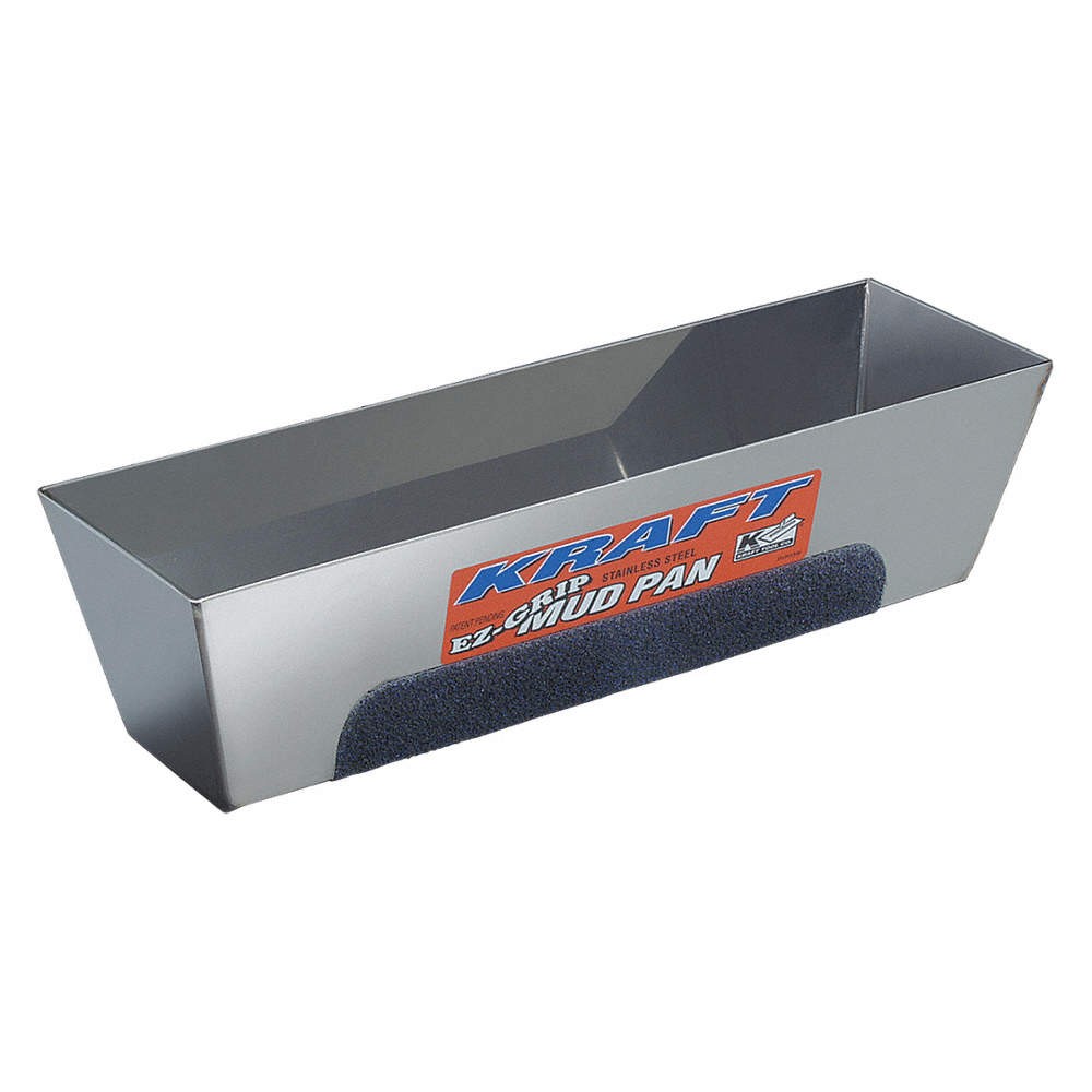 KRAFT TOOL DW722 Drywall Mud Pan,SS,12 1/4"Lx3"W 35EM67