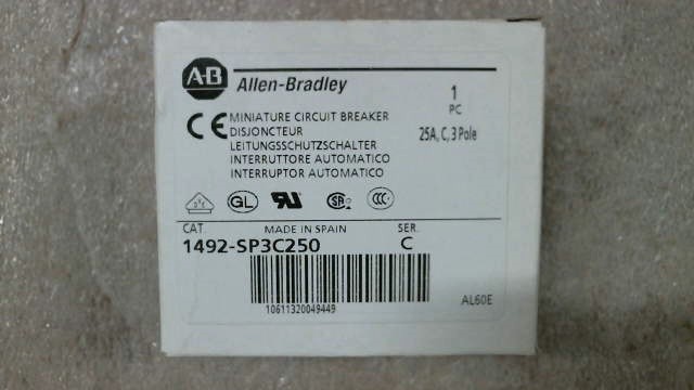 Allen Bradley 1492-SP3C250 Ser C Miniature Circuit Breaker