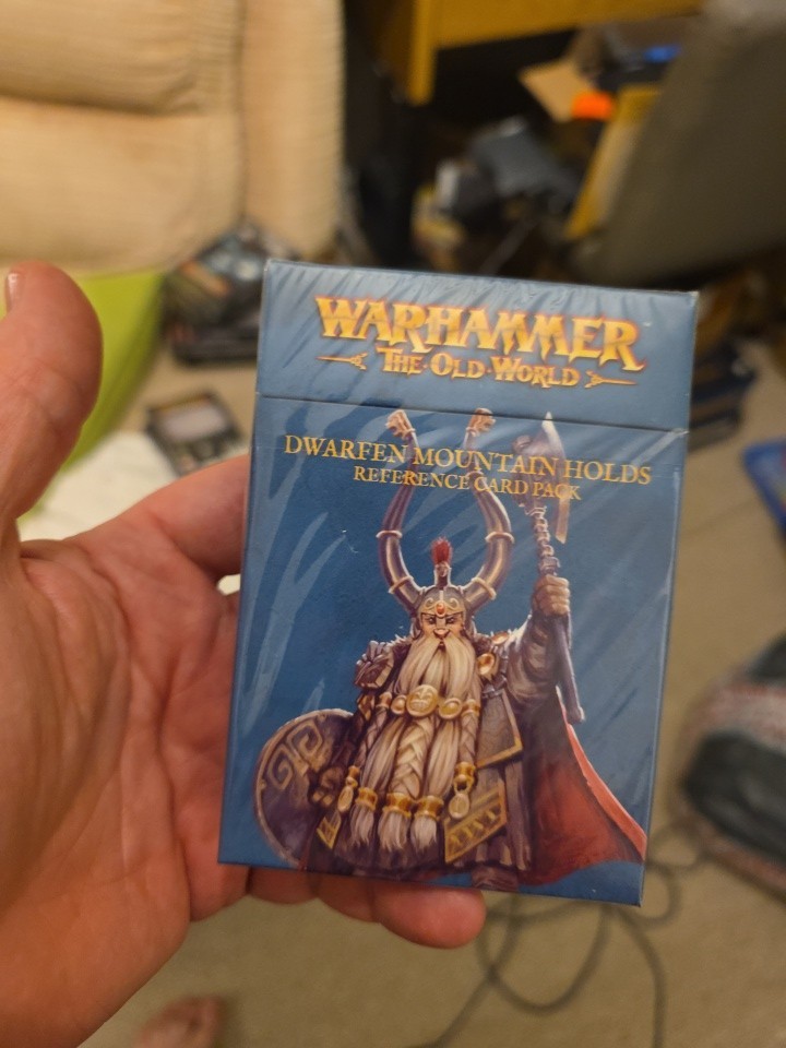 Warhammer The Old World Dwarfen Mountain Holds Reference Card Pack Card Pack
