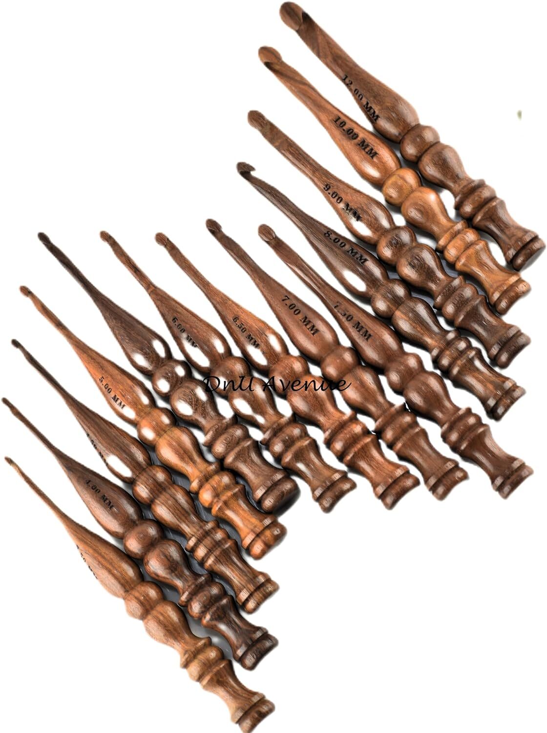 Wooden Ergonomic Crochet Hooks, Handmade Crochet Hooks for Arthritic Hands