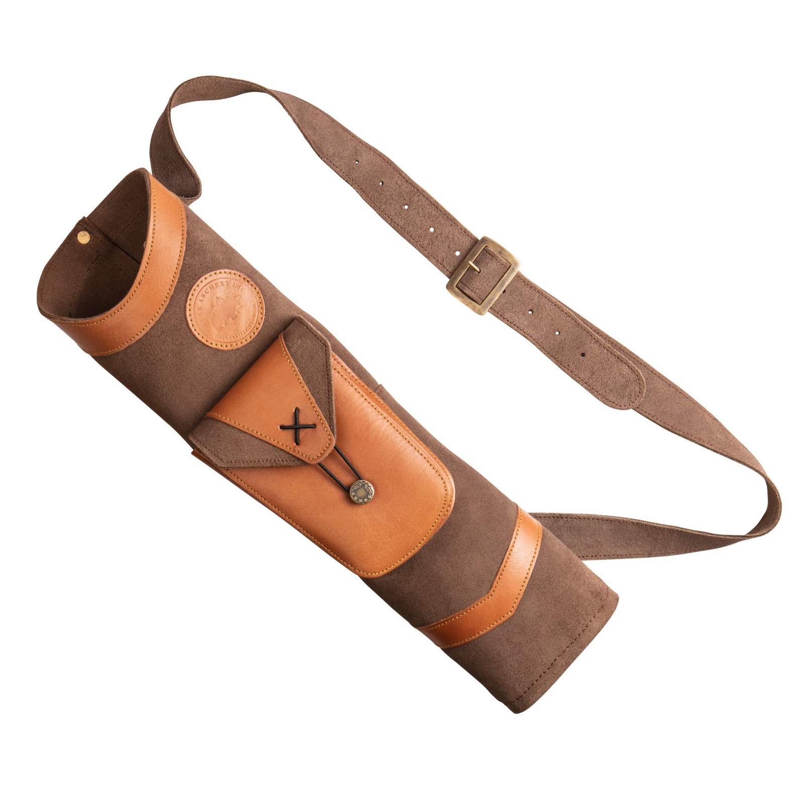 Bear Archery Superlite Traditional Back Leather Arrow Quiver Adjustable Harness