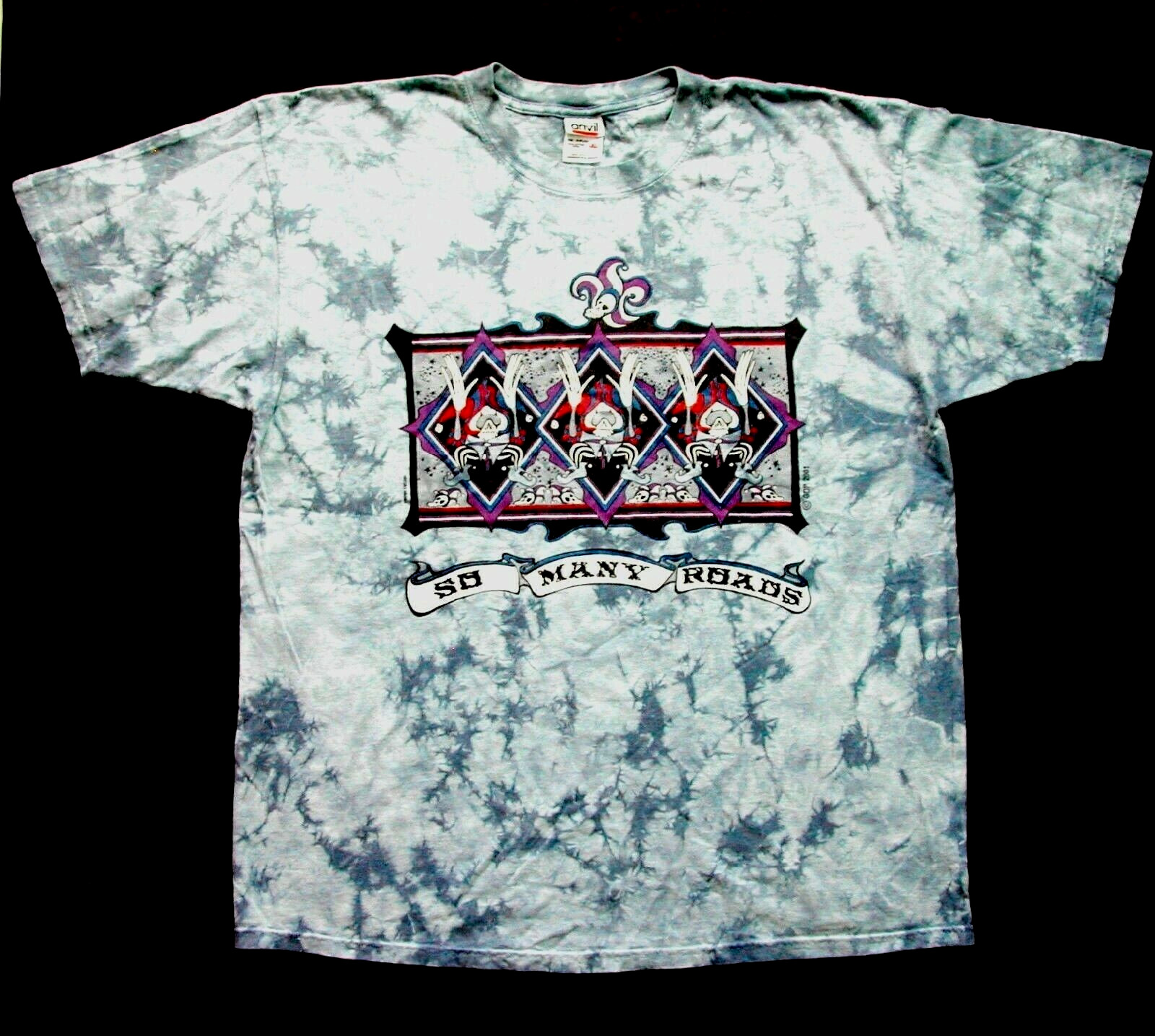 Grateful Dead Shirt T Shirt Vintage 2001 Summer Tour So Many Roads B Weir GDP XL