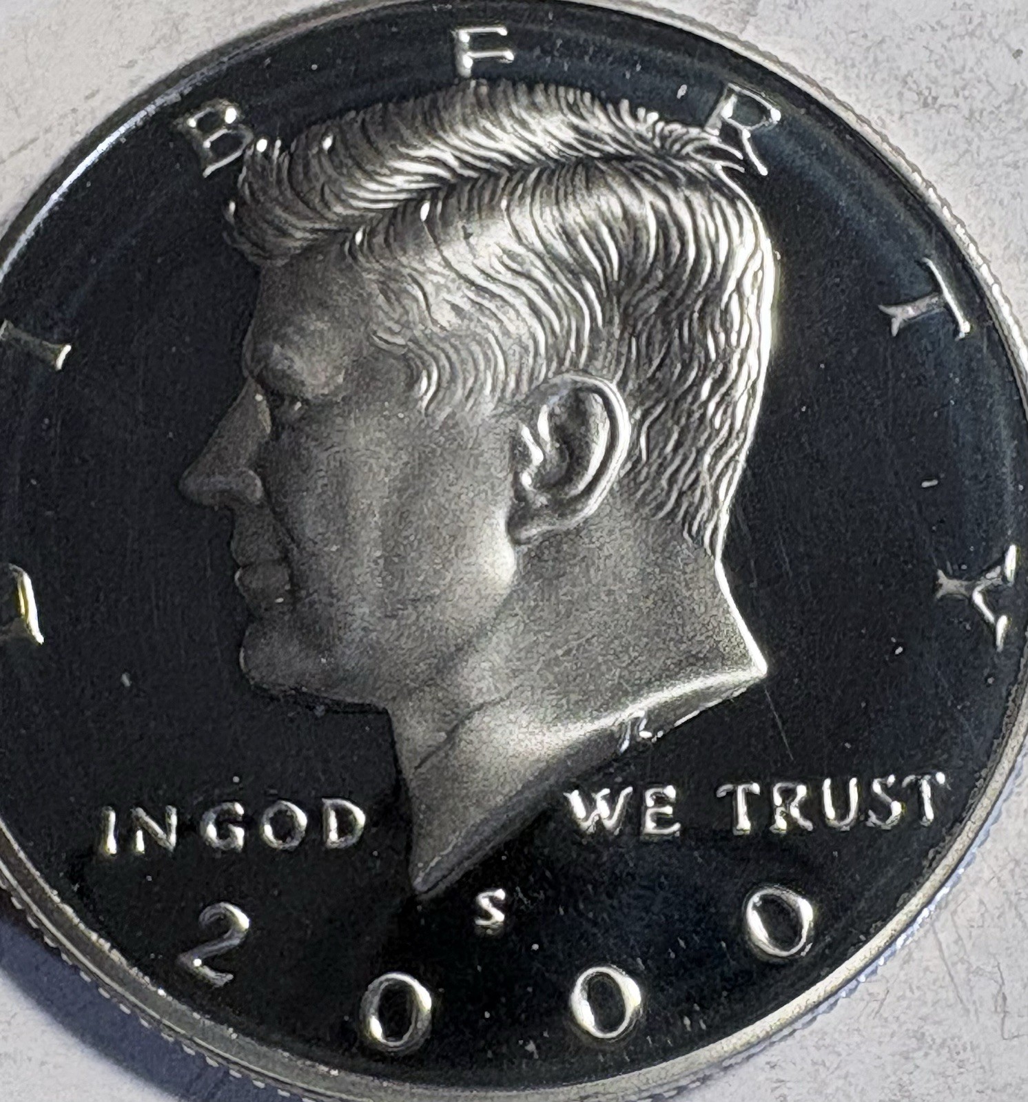 2000 S Kennedy Half Dollar Silver Proof 90% Silver .900 Fine Gem DCam