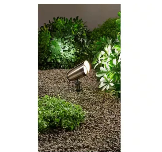 Commercial Electric 350 Lumen Low Voltage GunMetal Brass LED Spotlight