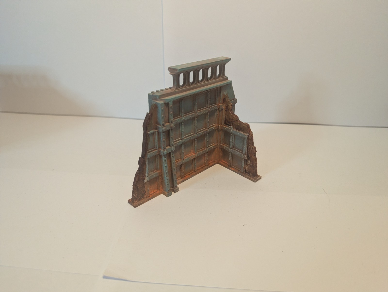 Small Factory Ruins Corner Pieces – 28mm Wargaming Terrain – 3D Printed