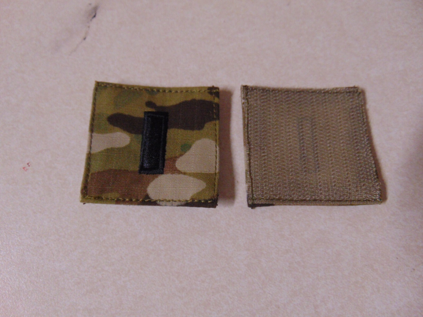 MILITARY PATCH US ARMY RANK HOOK & LOOP BACK MULTICAM COMBAT OCP 1ST LIEUTENANT