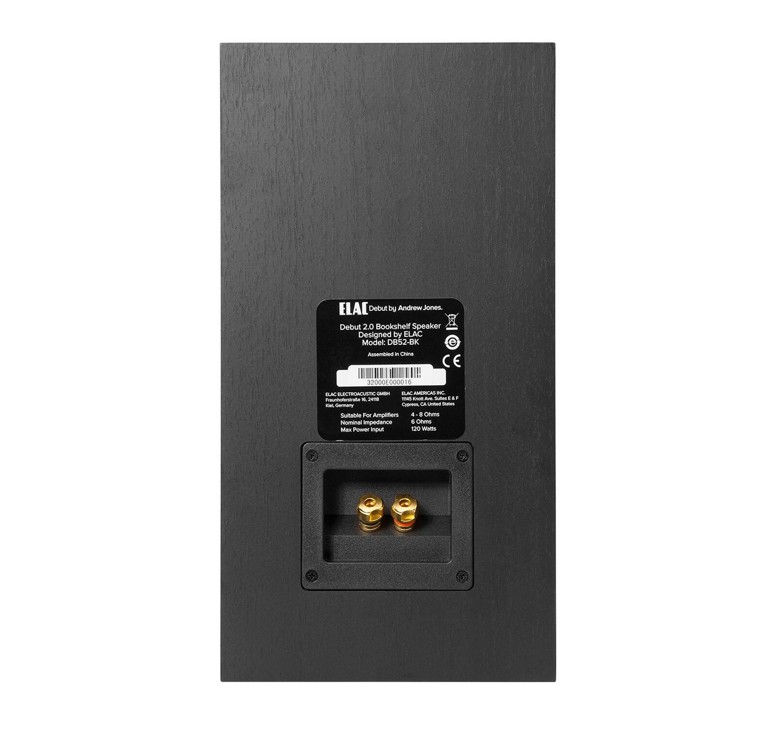 Elac Debut 2.0 B5.2 (Pr.) Black Bookshelf Speakers