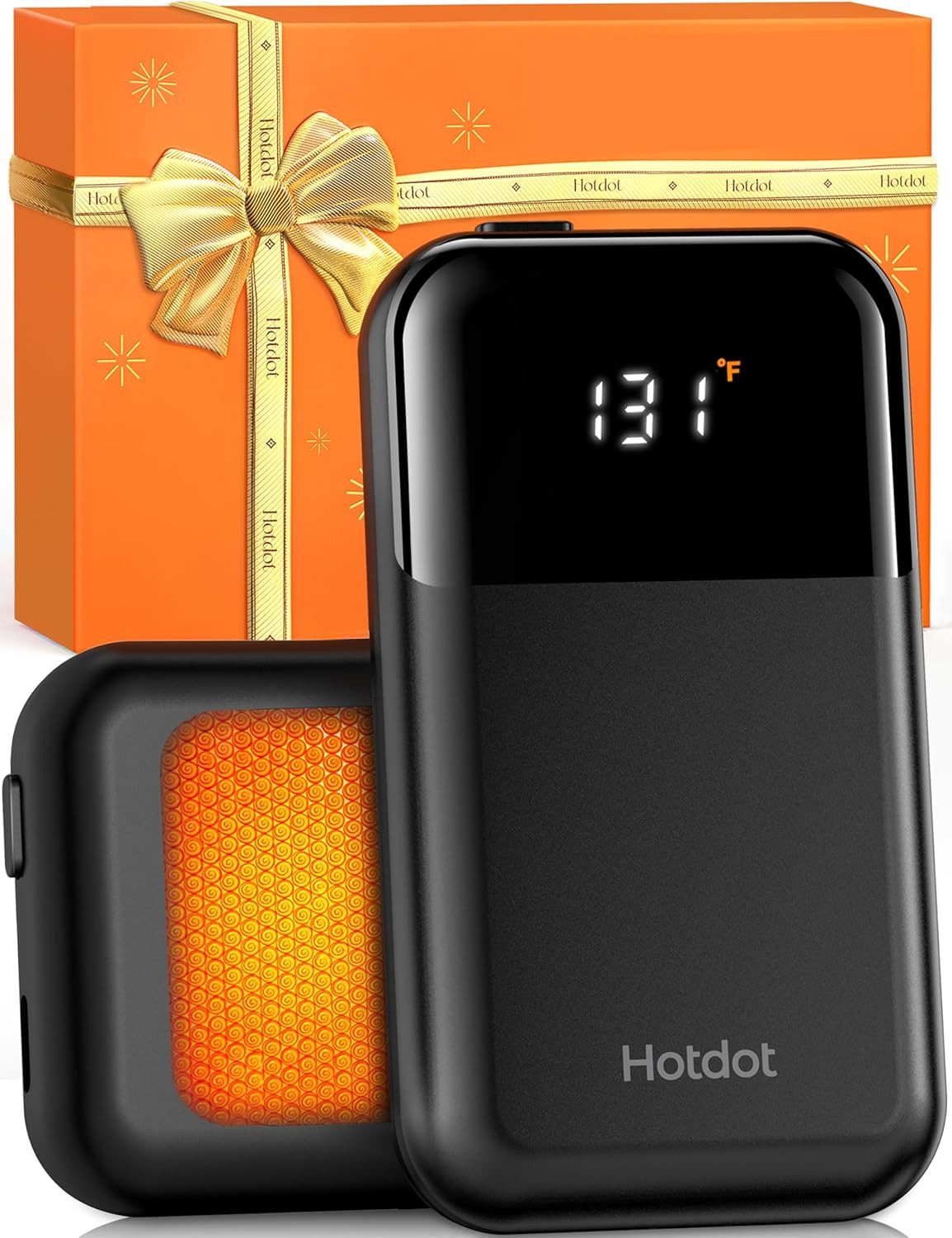 Hand Warmers Rechargeable, Heat Levels (104–131°F), Real-Time Temp & Battery Dis