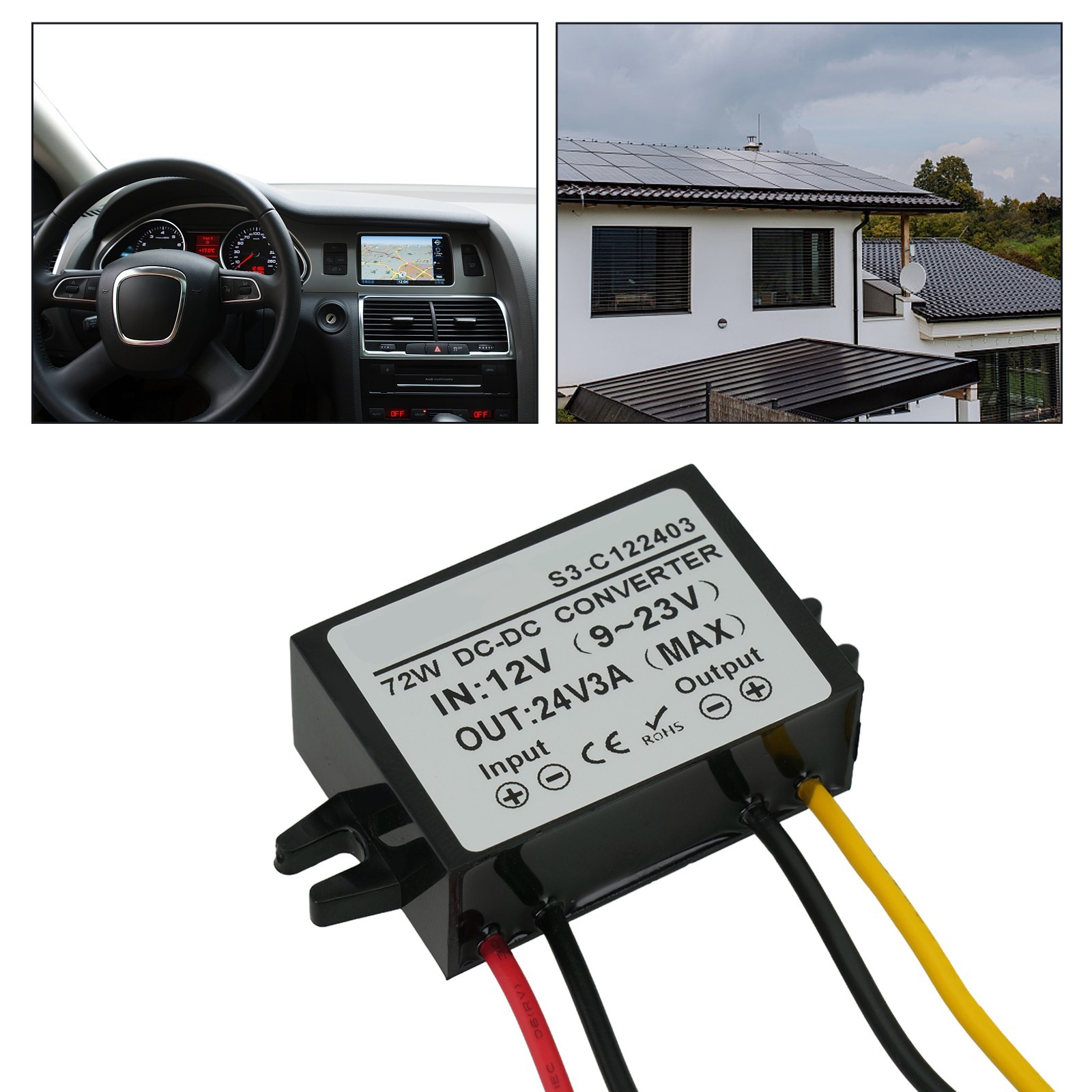 Efficient Step for Up DC Converter from 12 Volt to 24 Volt with Smart Chip