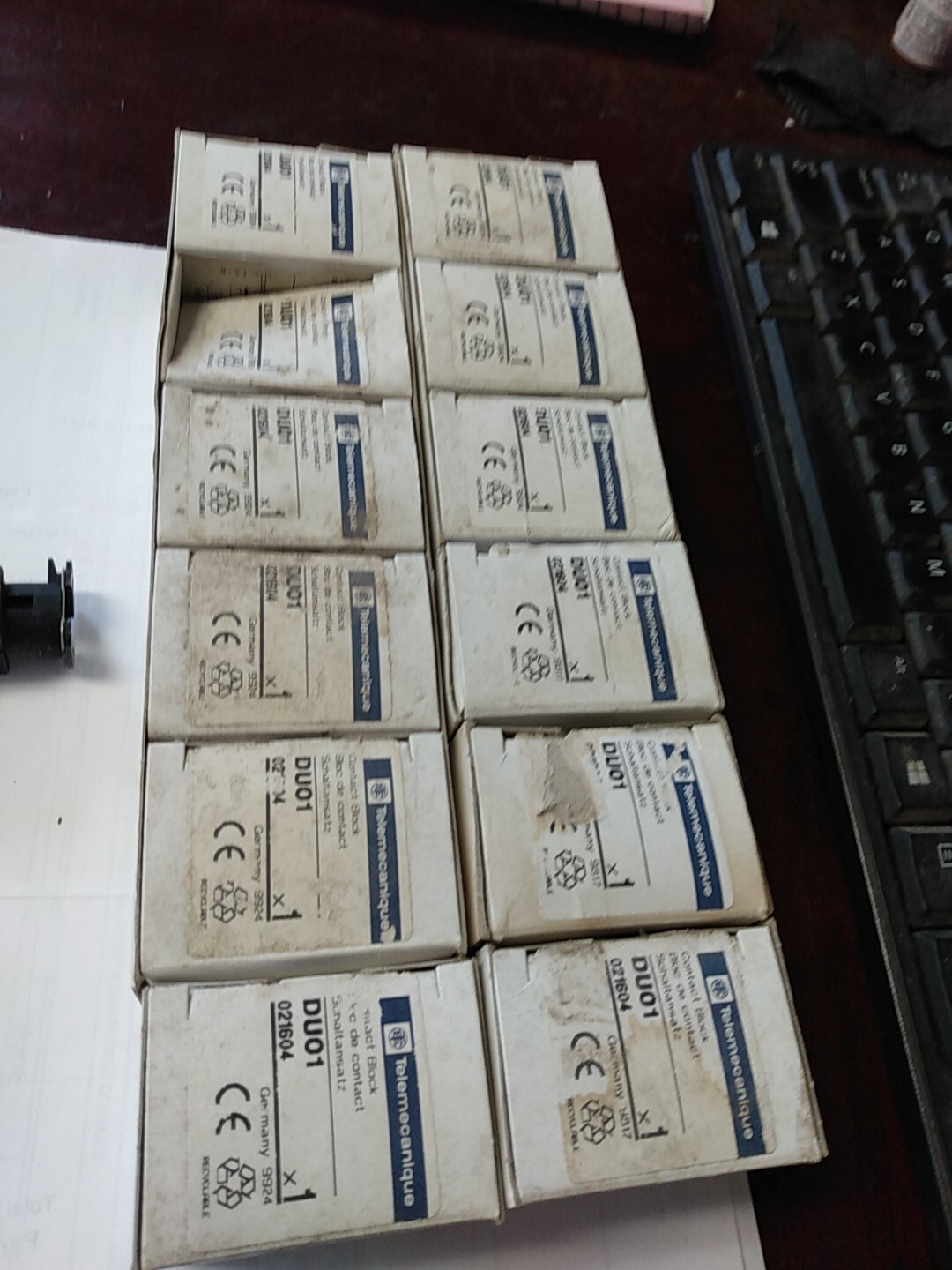 Lot Of 12 Telemecanique DU01 Contact Block DUO1 Nib