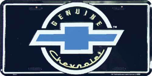 NEW!!! GENUINE CHEVROLET BOWTIE LICENSE PLATE ALUMINUM METAL AUTO/CAR/TRUCK TAG