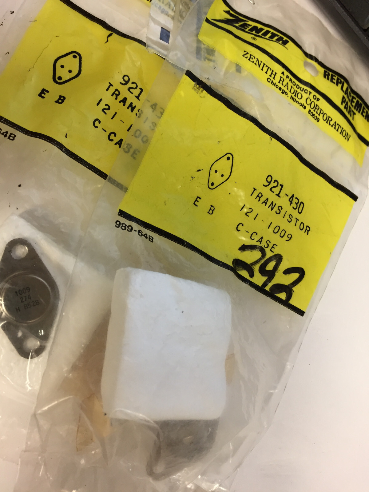 ZENITH 921-430 TRANS PNP 120V 4A TO220 SAME AS NTE 292---2PCS