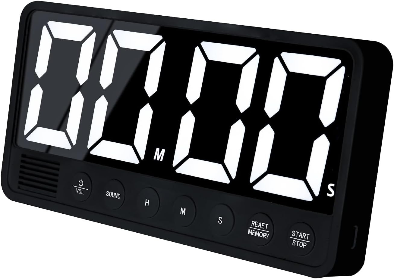 Temporizador Digital Cocina LED 7,1'' Magnético con 4 Alarmas y Pantalla Grande