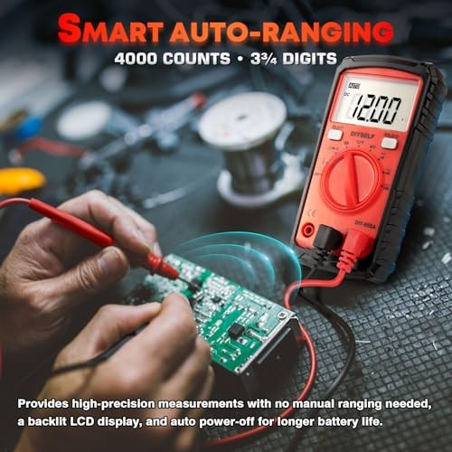 Multimeter Tester, 4000 Counts Multimeter with Capacitor Tester | Digital