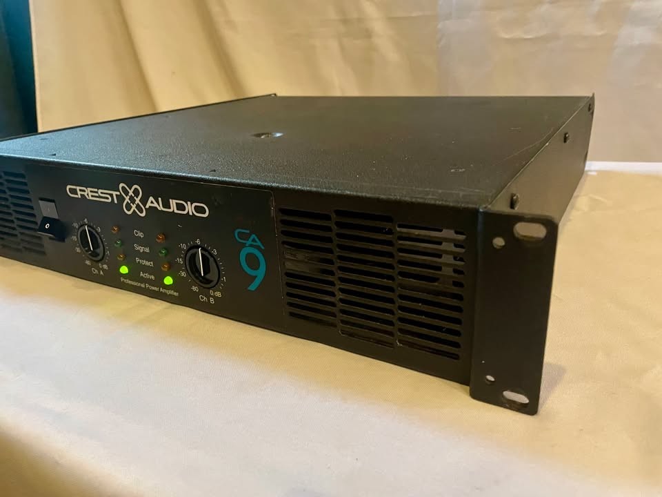 Crest Audio CA9 2-Channel Power Amplifier- Excellent Shape- Tested With Video