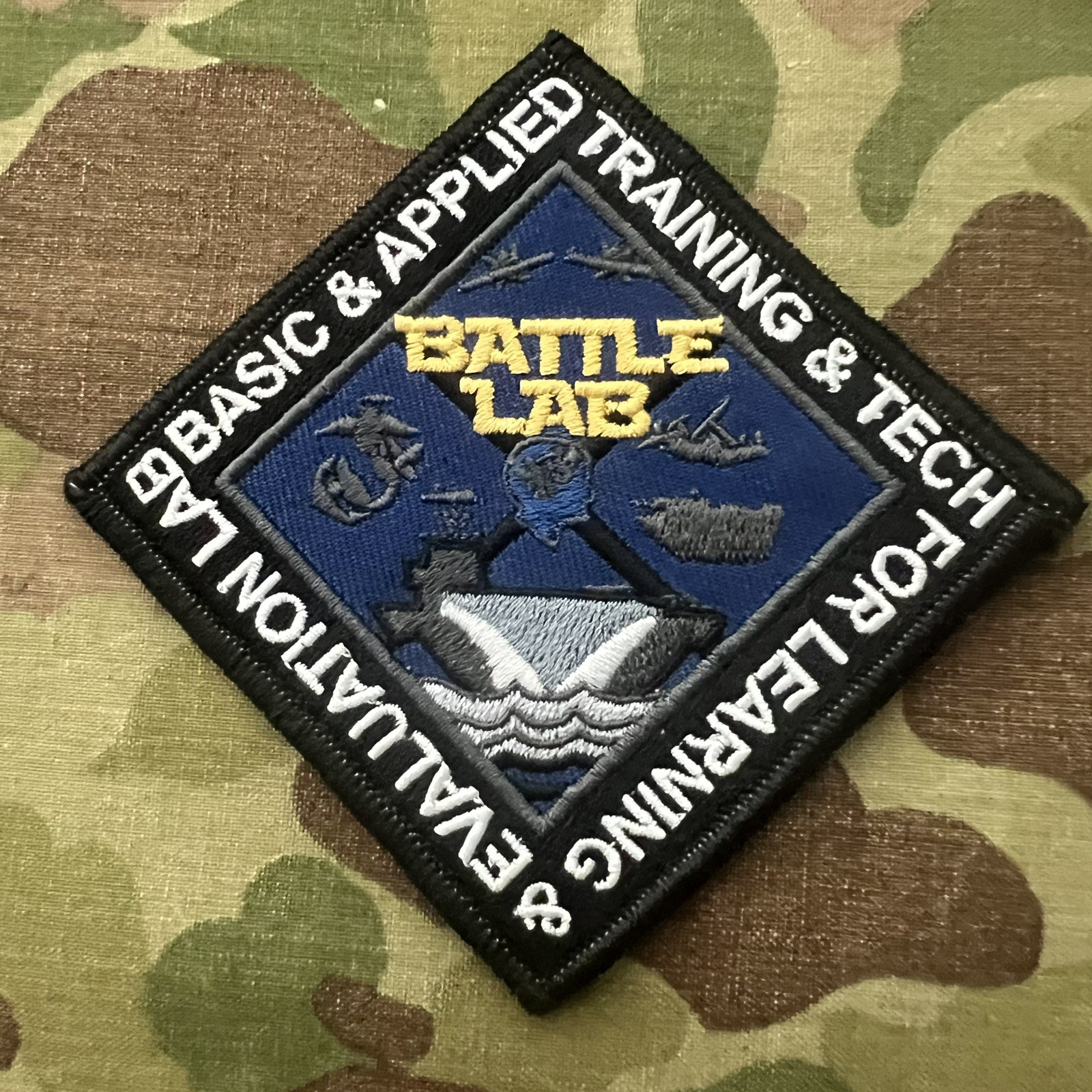 USMC BATTLE LAB Patch US Marine Corps Training Tec Eval Unit Marines