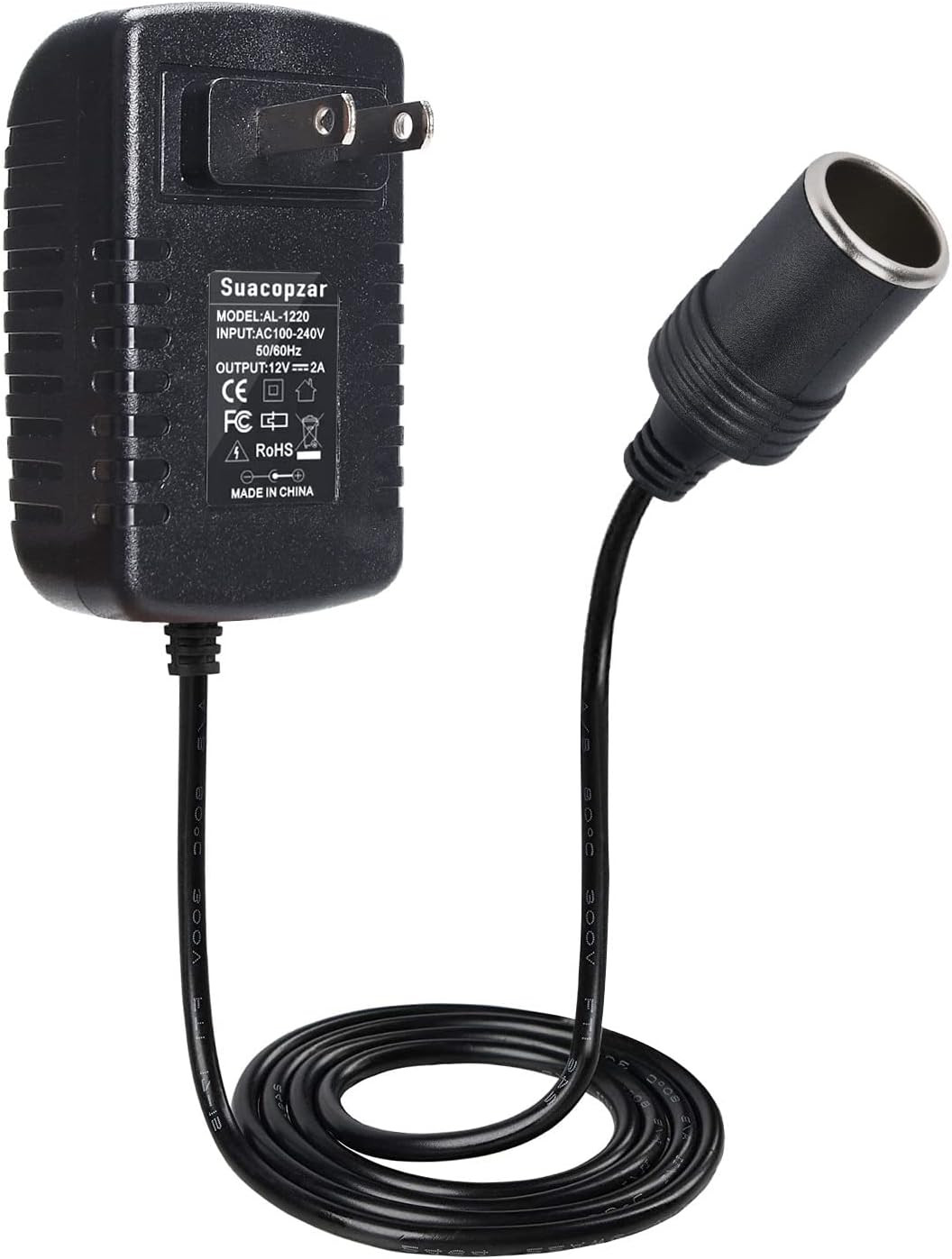 12V 2A AC to DC Power Adapter for Car MP3 Dash Cam Purifier (Not for Pumps)
