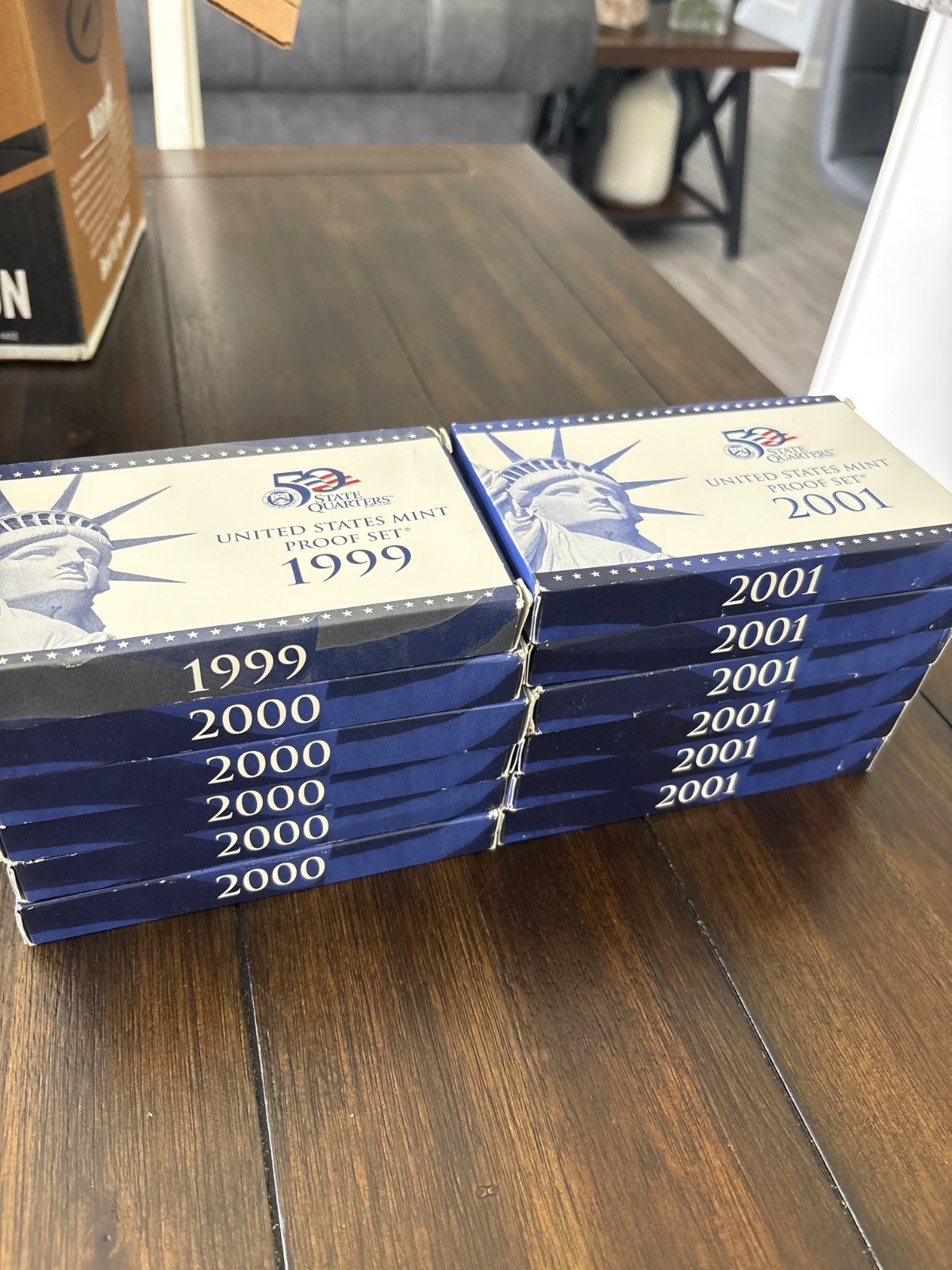 12 proof sets 1999-2001 Mixed