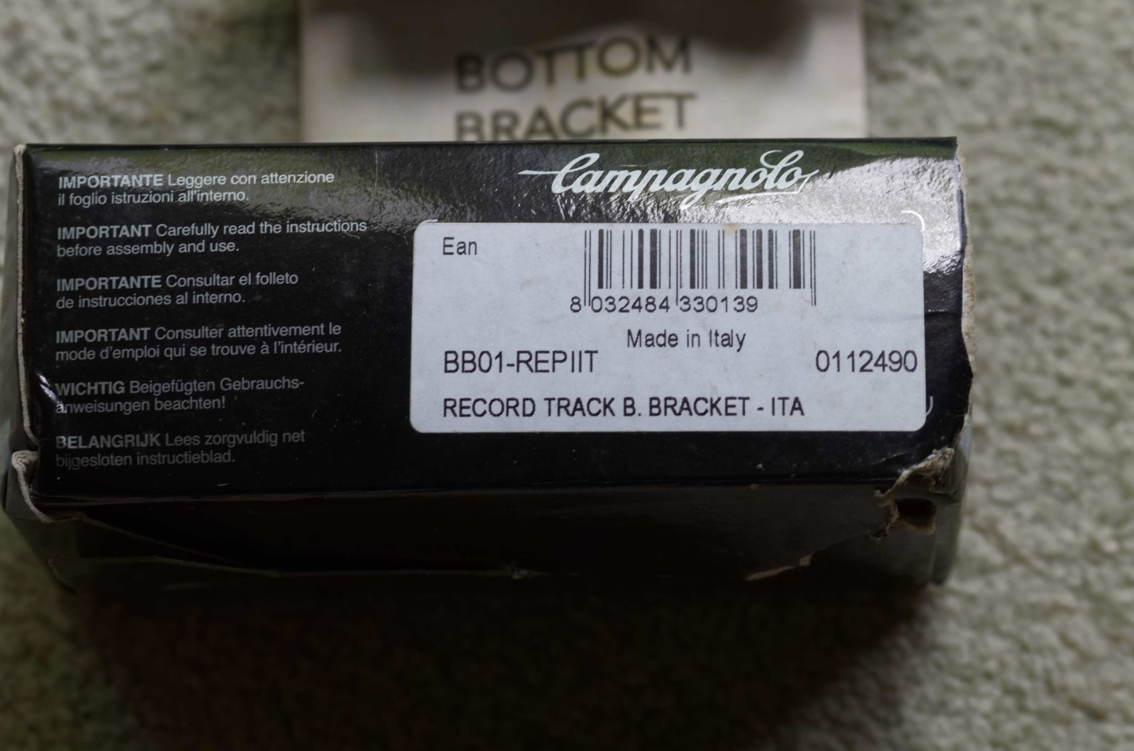 Campagnolo Record Pista bottom bracket - Italian threaded