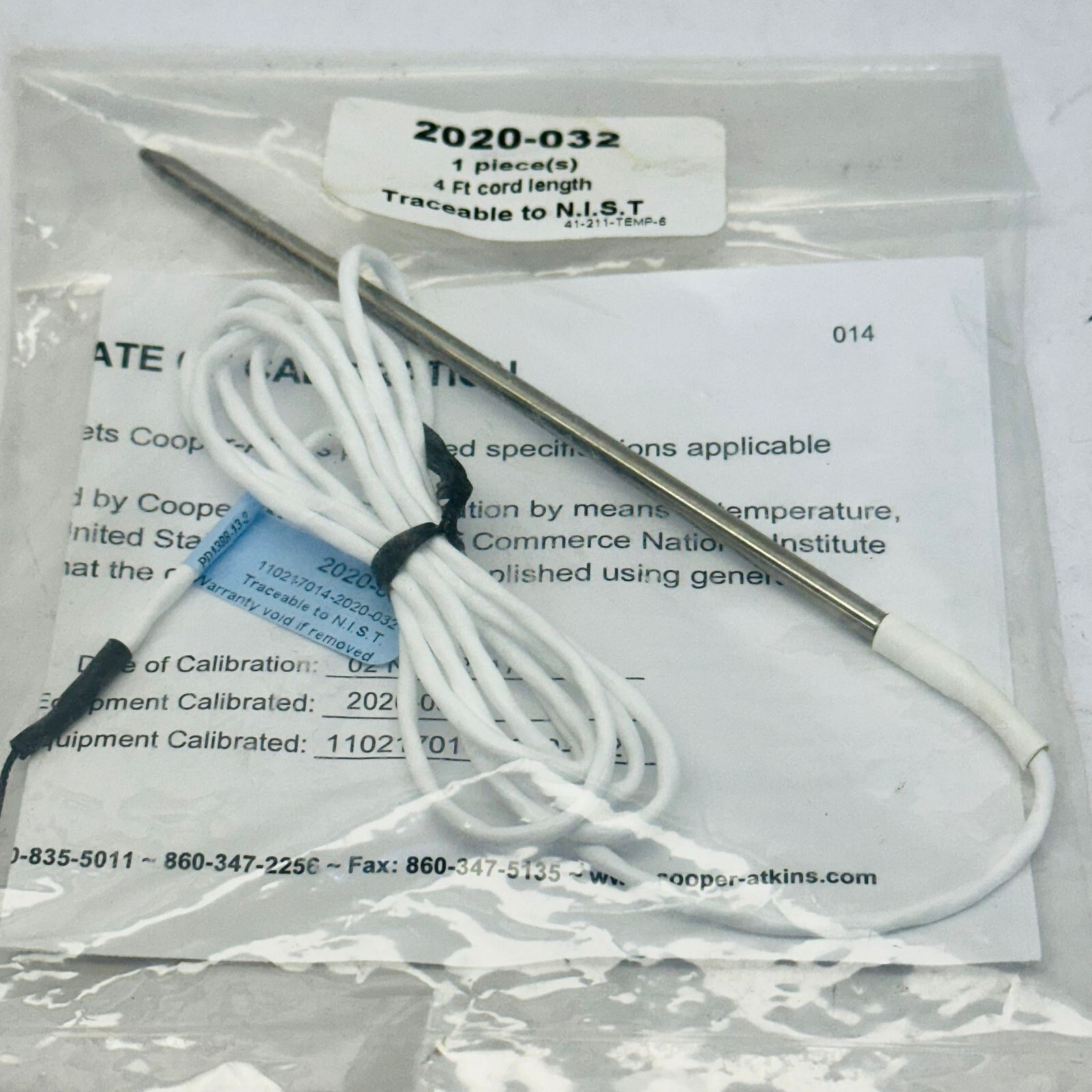 COOPER  ATKINS 2020-032 TEMPERATURE PROBE