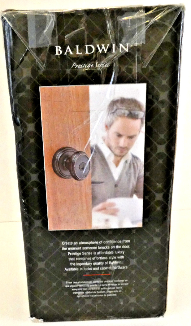 Baldwin Entry DoorKnob Lock NO Key included 1-3/8" to 1-3/4" Doors Amazon Return